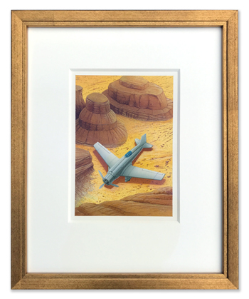 Flyaway art framed