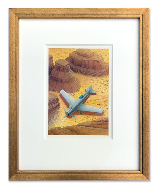 Flyaway cover art framed